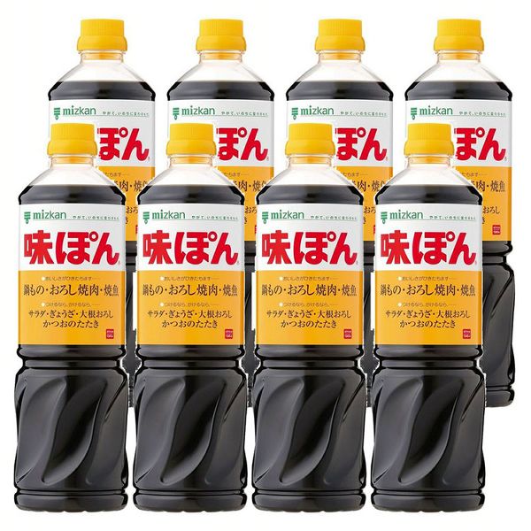 【8本】味ぽん 1L ミツカン ぽん酢 酢 お酢 簡単 調味料 料理 鍋 大容量 健康 Mizkan 送料無料の通販は 5,910円