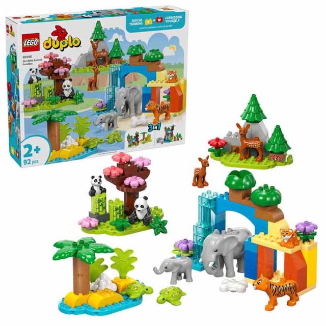 おもちゃ 玩具 ブロック プレゼント 誕生日 クリスマス 幼児 動物 おままごと LEGO デュプロのまち 3in1 どうぶつのかぞく 10446 DUPLO おもちゃ 玩具 ブロック プレゼント 誕生日 クリスマス 幼児 動物 おままごと LEGO 送料無料
