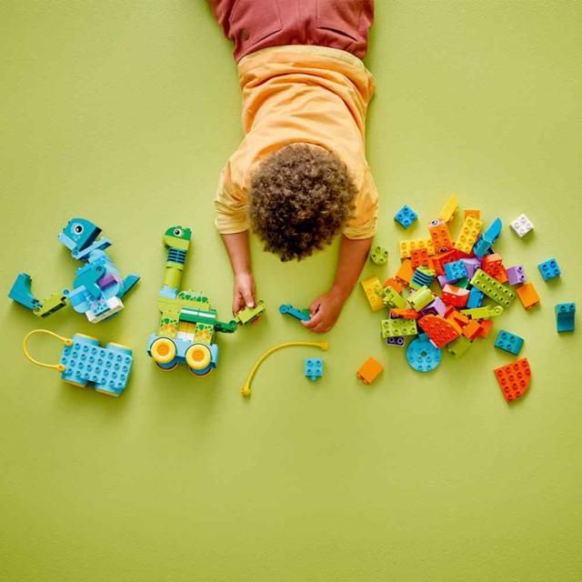 おもちゃ 玩具 ブロック プレゼント 誕生日 クリスマス きょうりゅう のりもの LEGO デュプロのまち 3in1 きょうりゅうプルトイ 10451 DUPLO おもちゃ 玩具 ブロック プレゼント 誕生日 クリスマス きょうりゅう のりもの LEGO 送料無料_4