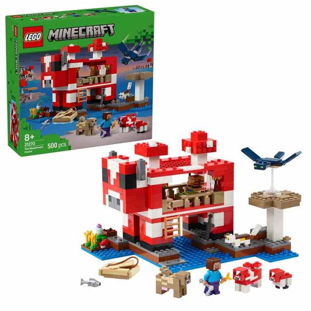 おもちゃ 玩具 ブロック プレゼント 誕生日 クリスマス 小学生 マインクラフト マイクラ ゲーム ムーシュルームハウス 21270 MINECRAFT おもちゃ 玩具 ブロック プレゼント 誕生日 クリスマス 小学生 マインクラフト マイクラ ゲーム 送料無料