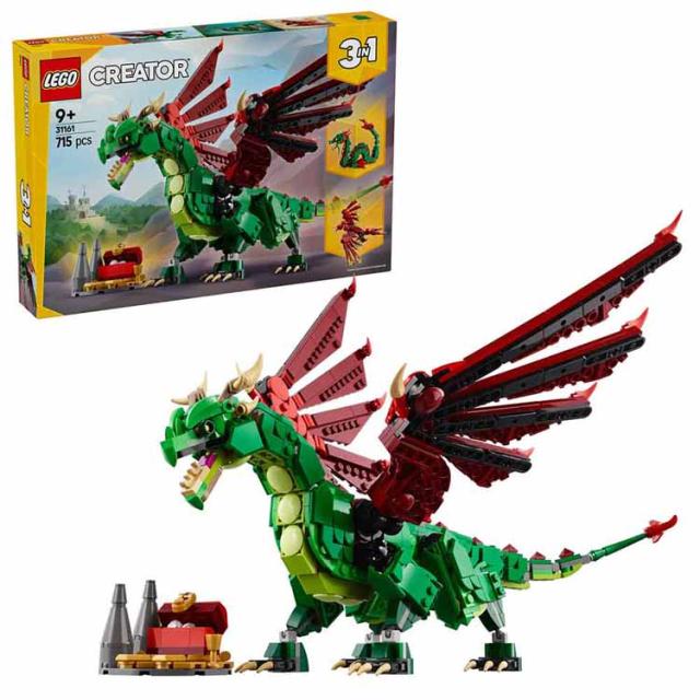 おもちゃ 玩具 ブロック プレゼント 誕生日 クリスマス 小学生 かっこいい どらごん LEGO 中世のドラゴン 31161 CREATOR おもちゃ 玩具 ブロック プレゼント 誕生日 クリスマス 小学生 かっこいい どらごん LEGO 送料無料