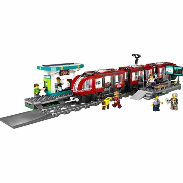 おもちゃ 玩具 ブロック プレゼント 誕生日 クリスマス 小学生 シティ でんしゃ LEGO ダウンタウン路面電車と停留所 60423 CITY おもちゃ 玩具 ブロック プレゼント 誕生日 クリスマス 小学生 シティ でんしゃ LEGO 送料無料