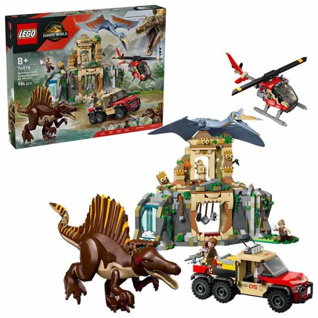 おもちゃ 玩具 ブロック プレゼント 誕生日 クリスマス 小学生 ジュラシック 恐竜 スピノサウルスとケツァルコアトルス 上空ミッション 76976 JURASSIC WORLD おもちゃ 玩具 ブロック プレゼント 誕生日 クリスマス 小学生 ジュラシック きょうりゅう 恐竜 送料無料
