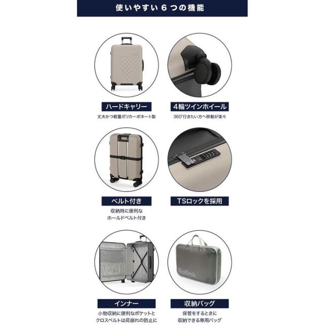 Rollink 折りたたみスーツケース キャリーケース スーツケース 軽量 トラベル FLEX 360 スピナー スーツケース 77L 850031170544 Rollink/ローリンク 【B】 Rollink 折りたたみスーツケース キャリーケース スーツケース 軽量 トラベル 送料無料_3