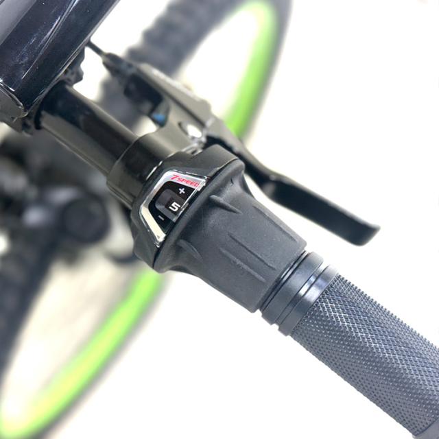 自転車 子供用 24インチ アルミ 【完成車】Kawasaki 24インチ ジュニアマウンテンバイク フラットブラック KASP247 [代引不可] 自転車 ジュニアサイクル 子供用 24インチ ブラック Kawasaki カワサキ ジュニアマウンテンバイク アルミ サスペンションフォーク 送料無料_7