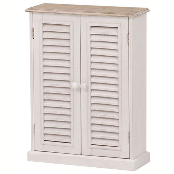 アンティーク調トイレラック ホワイト MTR-7329WH [代引不可] フレンチ