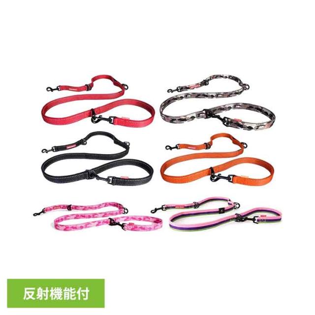 EZ リード ヴァリオ6 EZYDOG 多機能リード 犬用 リード たすき 肩掛け 腰巻き 長さ調整 丈夫 係留 2頭引き 使いやすい 引っ張り 便利 反射素材 送料無料