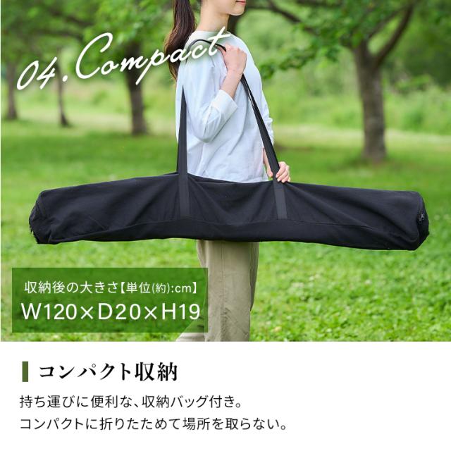 テーブル キャンプ ウッドロールテーブル WRT-120 アカシア 折りたたみ 木製 ウッド コンパクト 収納 ロール 巻き おしゃれ 北欧 組み立て 簡単 工具不要 ロースタイル 幅121cm 高さ44cm 121×44 アウトドア HUGEL アイリスオーヤマ 送料無料_8