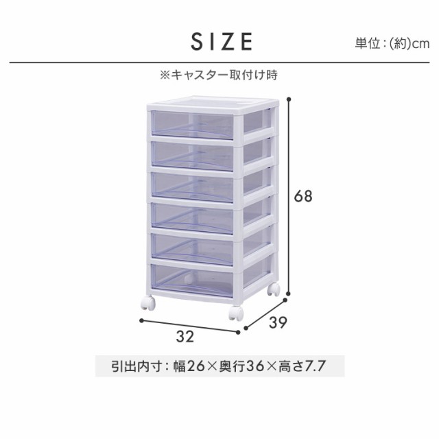 チェスト タンス 収納ケース 透明 クリア 書類 クリアチェスト