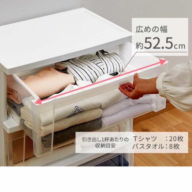 チェスト 2個セット タンス 収納ケース 4段 幅約53cm 収納ボックス