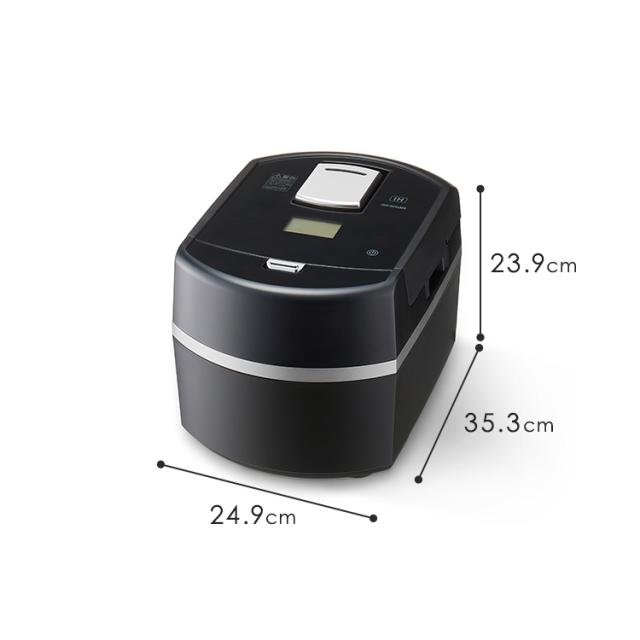 瞬熱真空釜 IHジャー炊飯器5.5合 RC-IF50-B ブラック 炊飯器 炊飯ジャー 炊飯 ジャー IH ih 5.5合 蒸しプレート付き 銘柄炊き 炊き分け 保温 タイマー アイリスオーヤマ 送料無料_15