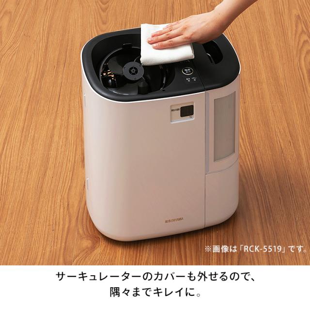 アイリスオーヤマ サーキュレーター加湿器 ハイブリッド式 上下