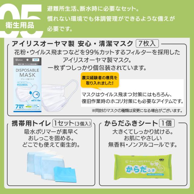 【防災士監修】 防災グッズ 43点 セット 防災セット 1人用 アイリスオーヤマ 非常食 6食分 防災食 保存食 保存水 防災リュック 防災 災害グッズ ライト 携帯トイレ エアーベッド シングル 給水 ウォータータンク 非常用持ち出し袋 避難グッズ NBS1-43 *