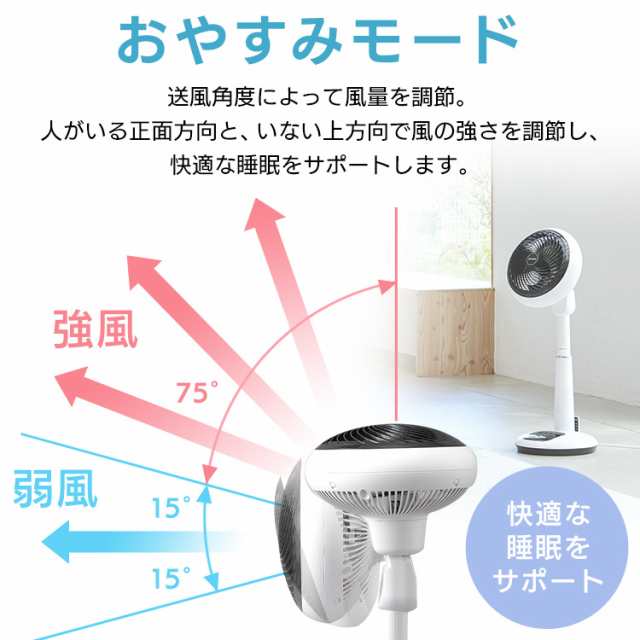 サーキュレーター 扇風機 サーキュレーター扇風機 アイリスオーヤマ 30畳 サーキュレーター扇風機 KSF-DC182T-W ホワイト 梅雨 部屋干し  の通販はau PAY マーケット - 暮らし健康ネット館 | au PAY マーケット－通販サイト