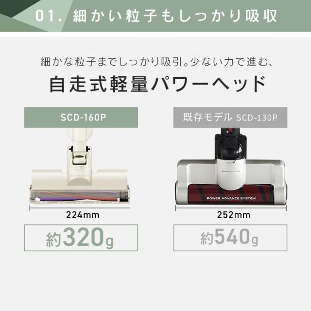掃除機 コードレス アイリスオーヤマ 充電式スティッククリーナー SCD-160P-H SCD-160P-C グレー アイボリー 全2色 軽量 スリム 掃除機 ハンディクリーナー ハンディ クリーナー スティッククリーナー 充電式 2way 切り替え スタンド付き 送料無料_5