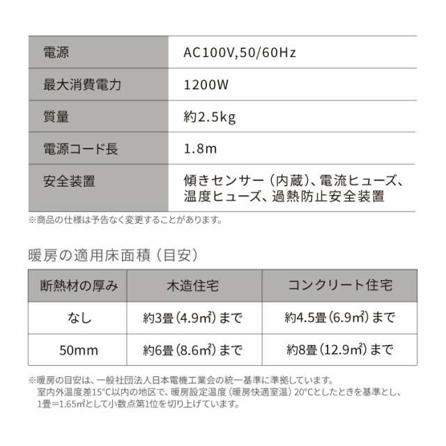 ★OFFｸｰﾎﾟﾝ有り★ ヒーター セラミックヒーター 大風量セラミックファンヒーター KCH-M121 KCH-M121-W KCH-M121-H ホワイト グ