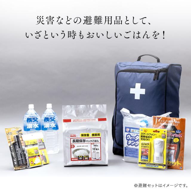 パックご飯 長期保存パックご飯 パックごはん 180g 12食 アイリス