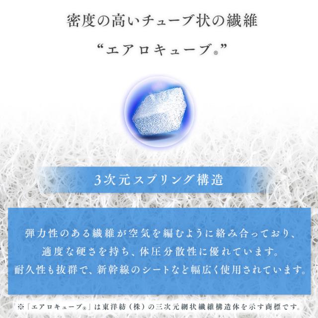 【替えカバー付き】 マットレス シングル 三つ折り 高反発 シングルマットレス 折りたたみ コンパクト 高反発マットレス 腰 硬め 約10cm 来客用 洗える 通気性 夏 アイリスオーヤマ エアリー Airy ハイブリッドマットレス センターフィット HBC90-S-C *_3