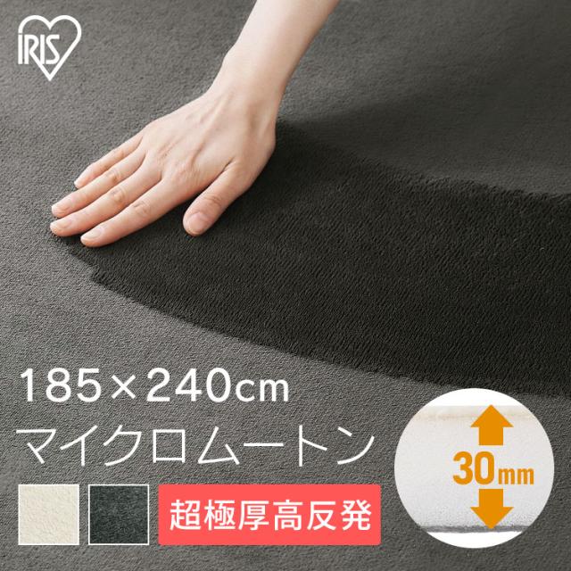 ラグ 厚手 おしゃれ 北欧 ラグ 厚手 高反発 北欧 おしゃれ ラグマット 高反発ラグ 極厚 カーペット 3畳 ラ・クッションラグ マイクロムートンタイプ ACRM-1824 カーペット ホットカーペット対応 床暖房対応 滑止め 送料無料