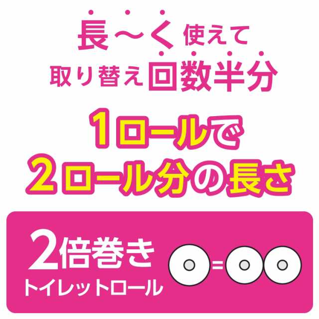 まとめ) 日本製紙クレシア スコッティ 2倍巻き ダブル 芯あり 50m 1