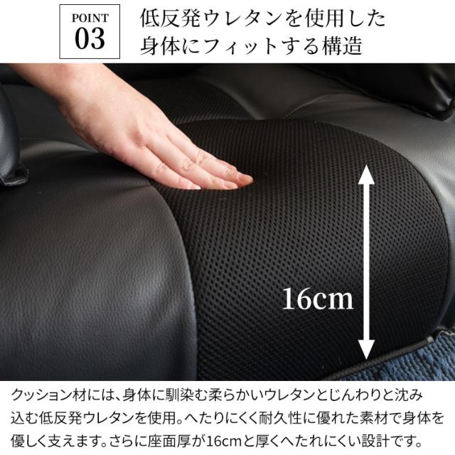 リクライニングソファ座椅子 RLSZ-1160 全3色 座いす リクライニング 14段階 スタイリッシュ メッシュ 合成皮革 回転盤付 サイドポケット お昼寝 リラックス 送料無料_7