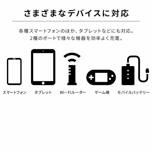 充電器 USB 2ポート アイリスオーヤマ USB充電器 コンパクト USB A USB Type-C 同時充電 2台 チャージャー コンセント  スマートフォン タの通販はau PAY マーケット - 暮らし健康ネット館