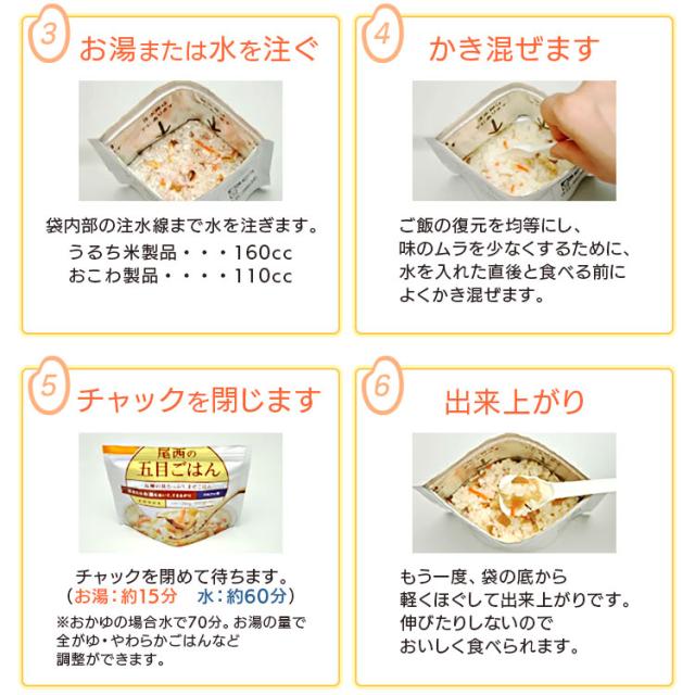 非常食 防災食 保存食 アルファ米 10食セット 白飯 スプーン付き