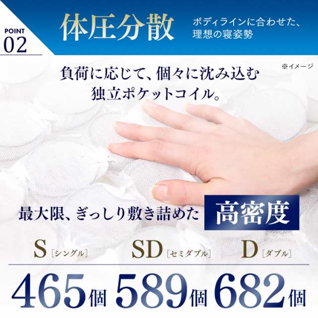 ＼開梱設置対象／マットレス ダブル 高反発 ポケットコイル 硬め ホテル 抗菌 防臭 防ダニ 体圧分散 ベッドマットレス 通気性 PMTS23H-D アイリスオーヤマ ダブル かため 硬め マットレス ポケットコイル コイル マッ ト ベッド 組立設置 送料無料の通販は