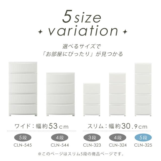 【2個セット】チェスト 5段 プラスチック 北欧 幅31 衣装ケース タンス コロネチェスト アイリスオーヤマ ライトベージュ ダークグレー ブルーグレー ピンクベージュ ホワイト CLN-325 新生活 インテリア