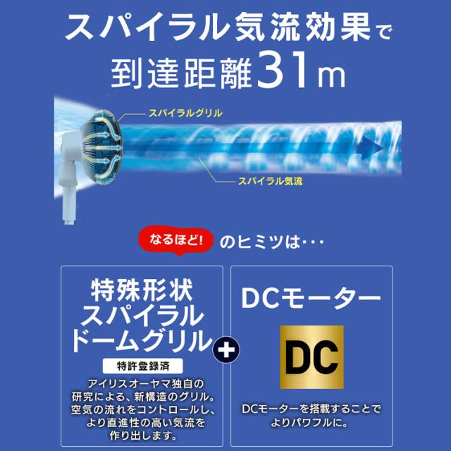 サーキュレーター 扇風機 dcモーター 24畳 アイリスオーヤマ * WOOZOO STF-DCC15T 衣類乾燥 静音 首振り 冷房 部屋干し 換気 梅雨対策 エアコン併用 おしゃれ パワフル送風 リモコン付 3D送風 入切タイマー 一体型 省エネ DC ウーズー 一人暮らし_10