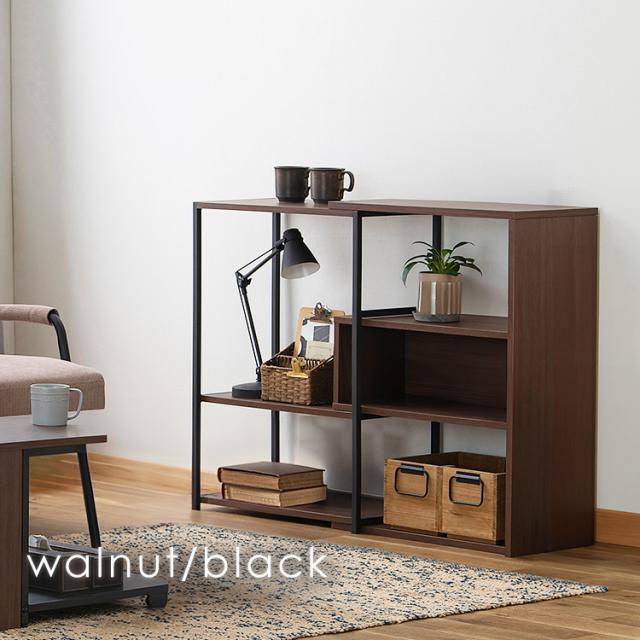 ヴィンテージ ダークブラウン 木製家具 オープンシェルフ テレビ台