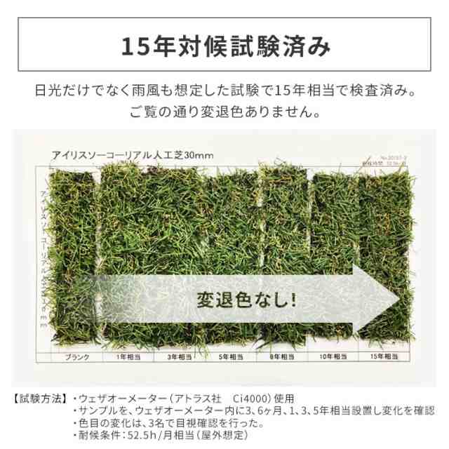 人工芝 ロール 2m×10m 芝丈30mm 【20平米】 防草 防草人工芝 RP-30210 アイリスオーヤマ リアル防草人工芝 庭 簡単お手入れ 人工芝生  芝の通販はau PAY マーケット - 収納宅配館 | au PAY マーケット－通販サイト