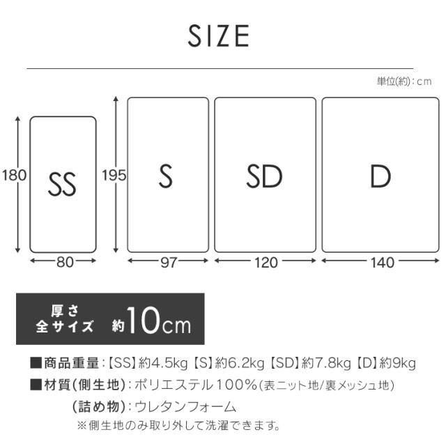 マットレス ダブル 高反発3つ折りマットレス 厚さ10cm 高反発 新生活 ダブルサイズ ベッド 敷布団 敷き布団 布団 寝具 3つ折り 高反発 厚い 厚め 硬い 人気 おすすめ 安い 10cm 高反発マットレス 硬め 三つ折り カバー アイリスプラザ_18