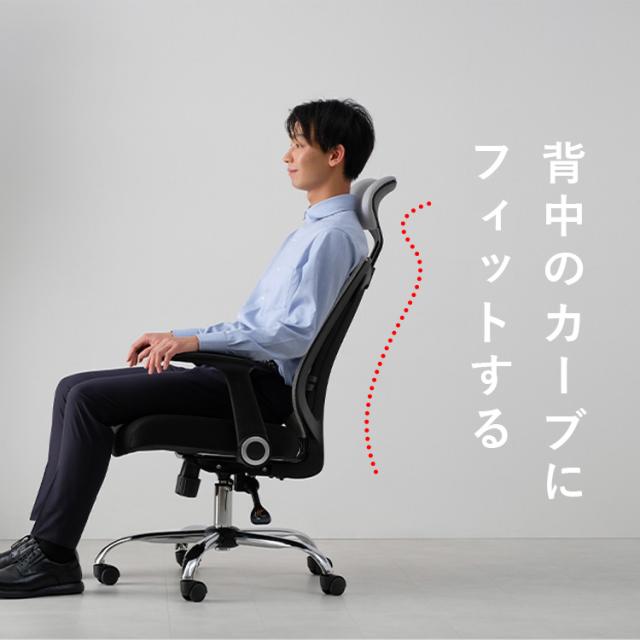オフィスチェア メッシュ 椅子オフィス メッシュバックオフィスチェア OFC-MHH チェア 椅子 イス ひじ掛け ひじ置きオフィス デスク用チェア デスクチェア ワークチェア メッシュバック_3