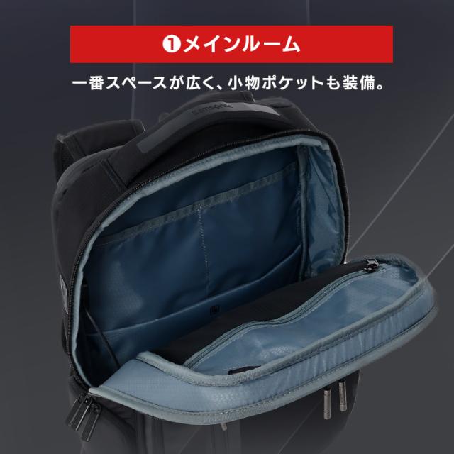 サムソナイト Samsonite ビジネス バックパック LPT BACKPACK 15.6 BLACK 142143-1041 Samsonite スーツ リュックサック リュック メンズ レディース USBポート かばん ラップトップバックパック 通勤 通学 旅行 送料無料_5