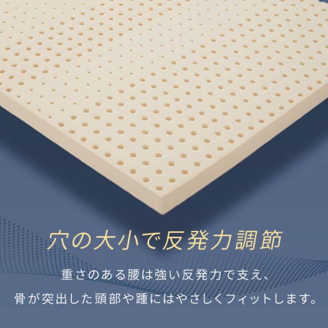 7ゾーンマットレス グレー 23L-7Z-S 高反発 体圧分散 メンテナンスフリー 褥瘡対策 寝返りがしやすい 体幹保持 カバー洗濯可 理想的な寝姿勢 ラテックス 送料無料_4