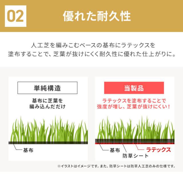 【3個セット】リアル人工芝 IP-30210 アイリスオーヤマ 人工芝 人工芝マット 芝マット リアル人工芝 人工芝生 芝生 雑草対策 ロールタイプ 2×10m 日本製 国産 芝生ロール 芝ロール 園芸 ガーデニング 送料無料_9