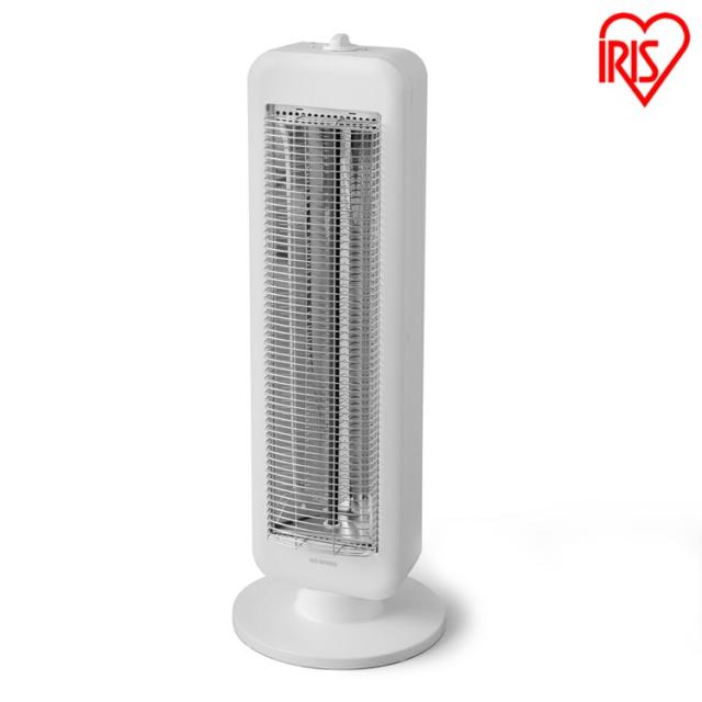 遠赤外線電気ストーブ 縦型首振り ブラックコートヒーター ホワイト IESB-S800 アイリスオーヤマ 送料無料の通販は 9,472円