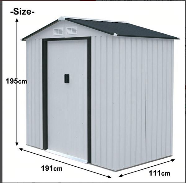 メタルシェッド S101A 全2色 物置 屋外 倉庫 小屋 大型 ガレージ おしゃれ 特大スチール物置 庭 ガーデニング DIY 家庭用 庭 送料無料_2
