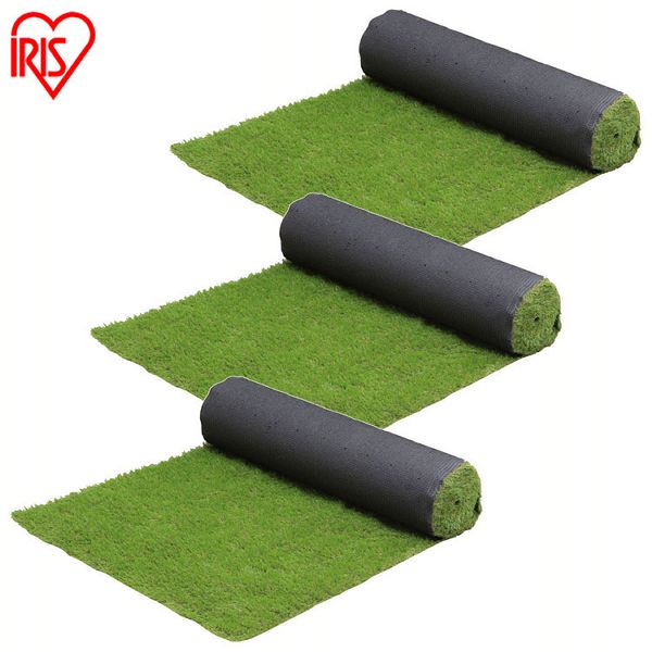 【3個セット】リアル防草人工芝 RP-3025 アイリスオーヤマ 人工芝 人工芝マット 芝マット リアル人工芝 人工芝生 芝生 雑草対策 ロールタイプ 2×5m 日本製 国産 芝生ロール 芝ロール 園芸 ガーデニング の通販は