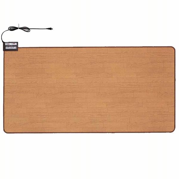 ★クーポンあり★ 電気国産カーペット 1帖 木目 WHC-105KMD ワタナベ工業 ホットカーペット 電気暖房 防寒 フローリング調 お手入れ簡単 ダニ退治 1畳 ミニサイズ 木目調 日本製 送料無料