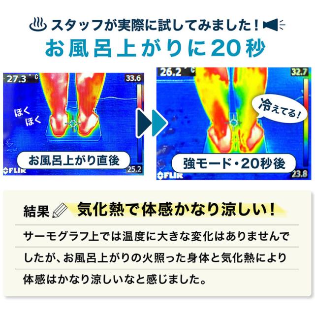 扇風機 サンコー THANKO お風呂あがり全身爽快乗れる扇風機 のれせん2 風量3段階 防滴仕様 IPX2 お風呂上がり ボディドライヤー 全身ドライヤー 薄型 スリム コンパクト 収納 洗面所 脱衣所 MATFANHWH * 【B】_8
