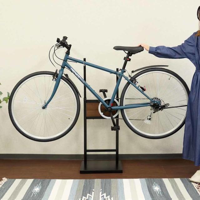 自転車スタンド【Lex(レック)】1台用 BCD-001 MOJYU 【B】 自転車スタンド スタンド おしゃれ MOJYU モジュ 粉体塗装 木目プレート 室内用 Lex レック 送料無料_7