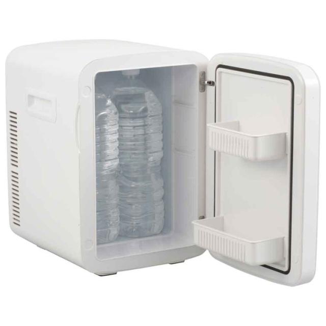 電子式保冷保温ボックス 13L COK-R136-W オーム電機 冷蔵庫 シンプル 2ドア 小型 コンパクト 保冷 保温 前開き アウトドア 13L 送料無料