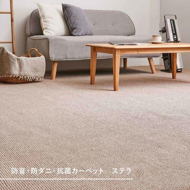 カーペット ラグマット 防ダニ ホットカーペット対応 リビング ペットにやさしい抗菌カーペット　ステラ　江戸間6畳 600094360 [代引不可] カーペット ラグマット 絨毯 江戸間 抗菌 防臭 防ダニ ホットカーペット対応 リビング 送料無料_2
