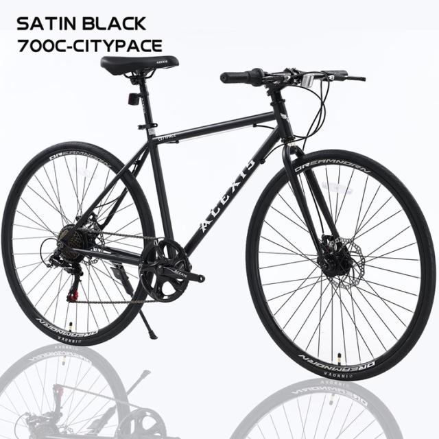 クロスバイク 通勤通学 700C 自転車 シマノ shimano 7段変速 【完成車