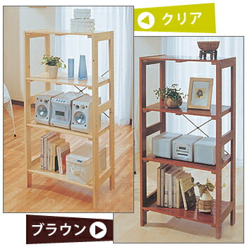 ラック 木製 木製ラック ウッディラック 4段 WOR-5312 アイリスオーヤマ ウッドラック_16