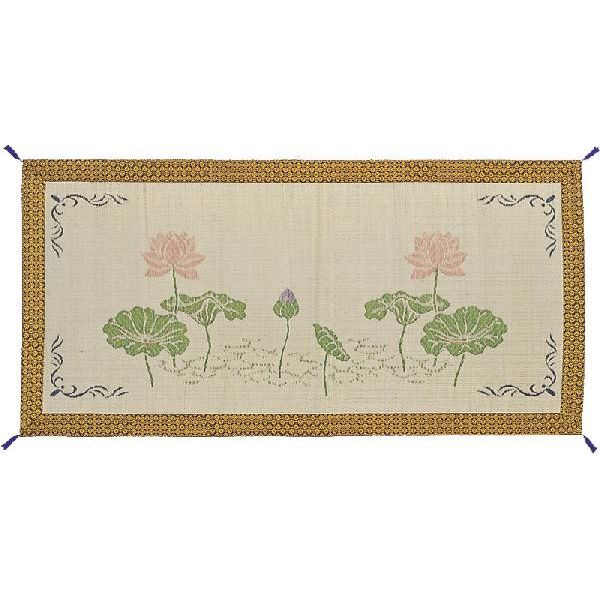送料無料 御前ござ 蓮の花 88×180cm【TD】【IKE】 送料無料 【家具】【取り寄せ品】