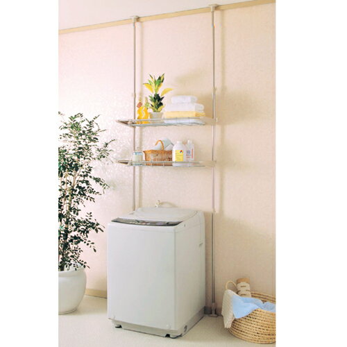 送料無料 ステンレス突張りランドリーラック STL-270 アイリスオーヤマ アウトレット【収納】の通販は 6,319円