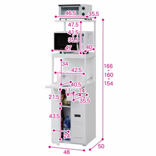 レンジ台 ファインキッチン Sku 311w 送料無料 キッチンラック ラック 棚 米びつ 収納 キッチの通販はau Pay マーケット 収納 宅配館